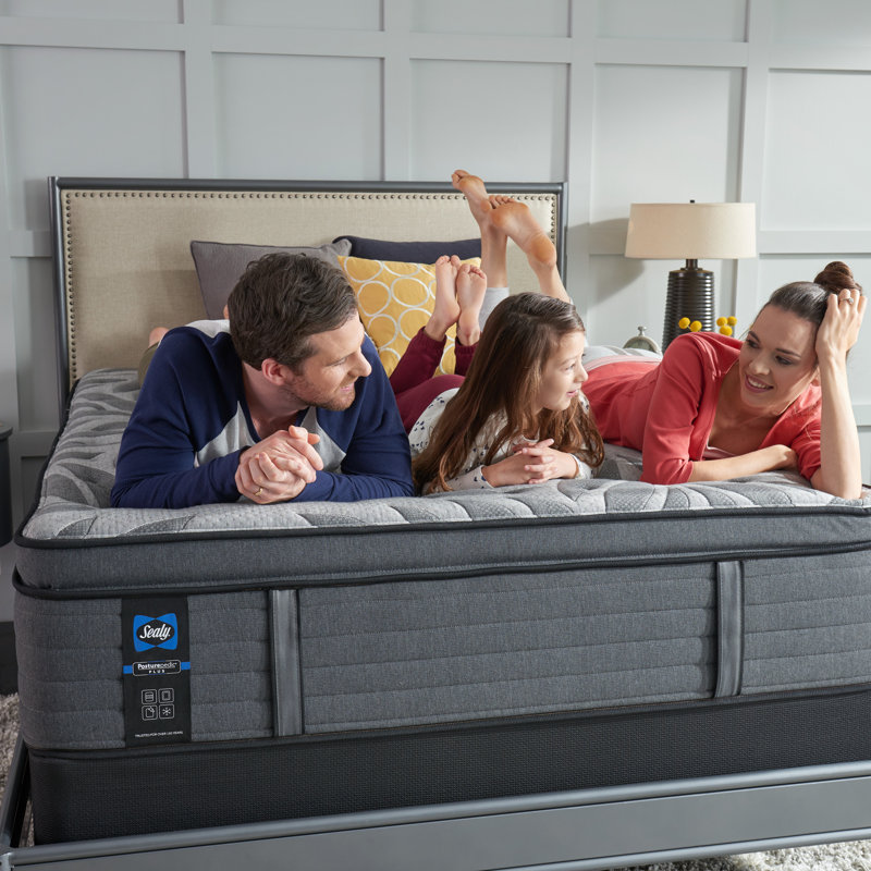 Sealy Posturepedic Plus 14" Plush Euro Pillow Top Innerspring Mattress